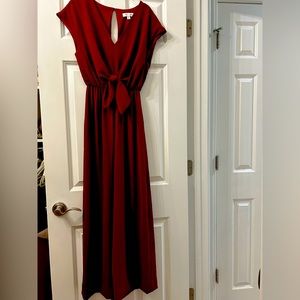Wine colored jumpsuit